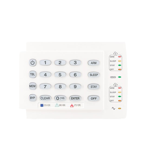 10-Zone Hardwired LED Keypad Module (Horizontal) English
