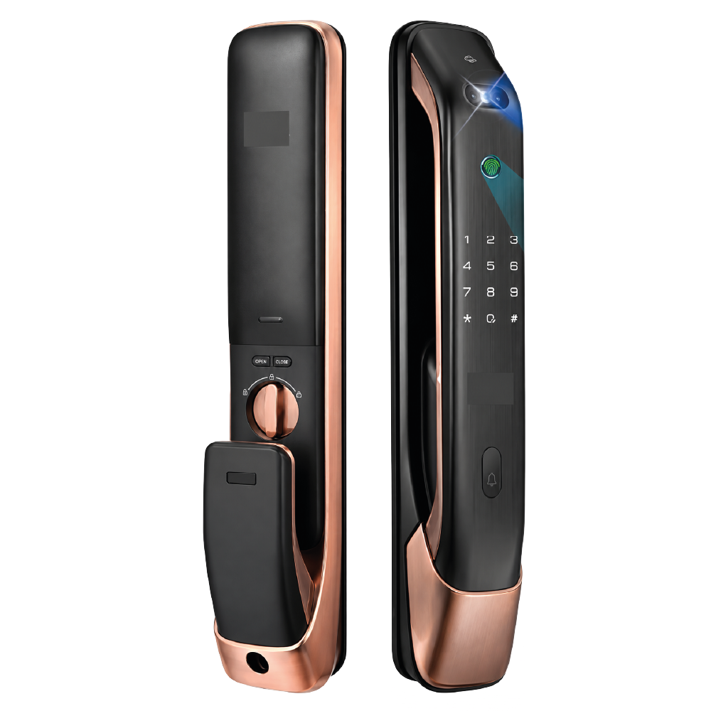 K20-F – Luxury Push-Pull Face Recognition Smart Lock (Bronze)