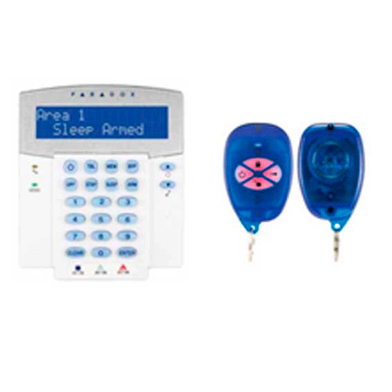 32-Character Hardwired LCD Keypad with built-in transceiver spanish