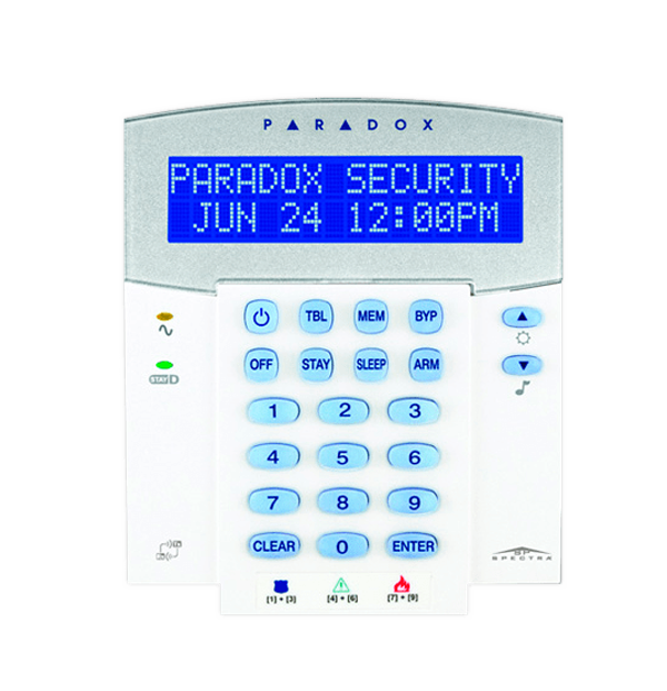 32-Character Hardwired LCD Keypad with built-in transceiver English