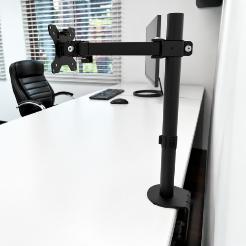 Full-Motion Single Monitor Desk Mount Bracket 13