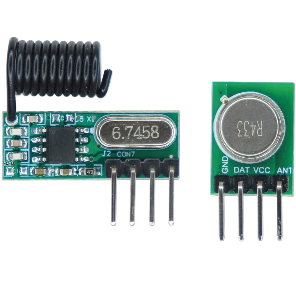 Wireless 433.92 MHz RF Superheterodyne Receiver Module (ASK / OOK Demodulation, 3.3V–5.5V DC, -108 dBm High Sensitivity, Compact PCB Sub-Assembly)
