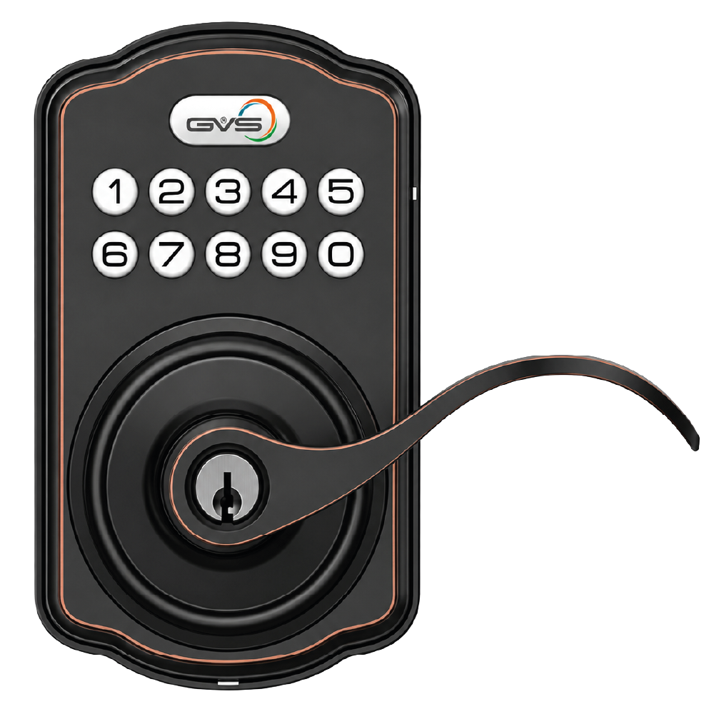 KS04B-GVS – Keypad Electronic Lever Lock (Oil Rubbed Bronze)