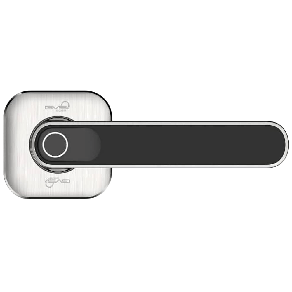 LH01-GVS – Biometric Fingerprint Lever Lock (Silver & Black)