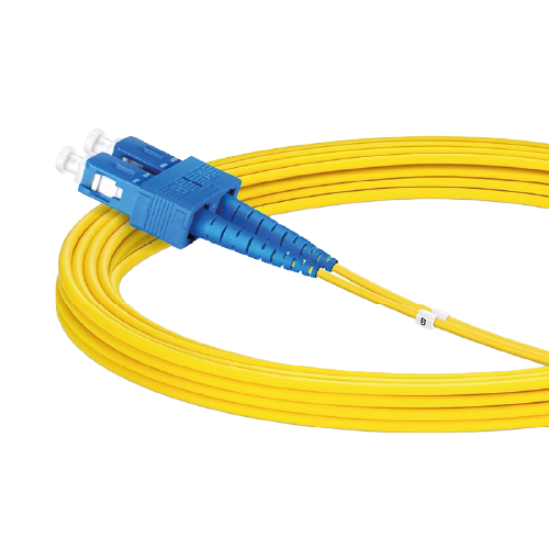 Single Mode OS2 LC Duplex to SC Simplex UPC Fiber Patch Cord (3m, 2.0mm, LSZH, Yellow)