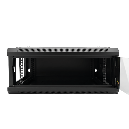 4U Wall Mount Network Rack Cabinet -  - Tempered Glass Door