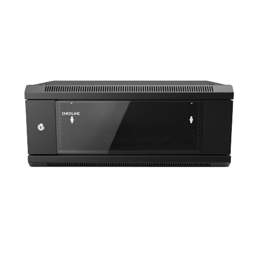 4U Wall Mount Network Rack Cabinet -  - Tempered Glass Door