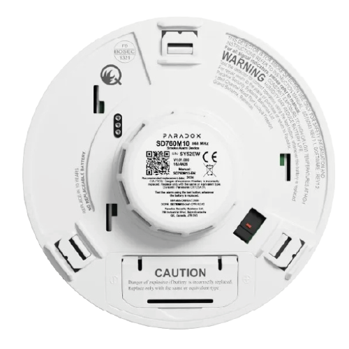 Paradox SD760M-EQP M-Series Wireless Optical Smoke Detector (10-Year Sealed Battery)