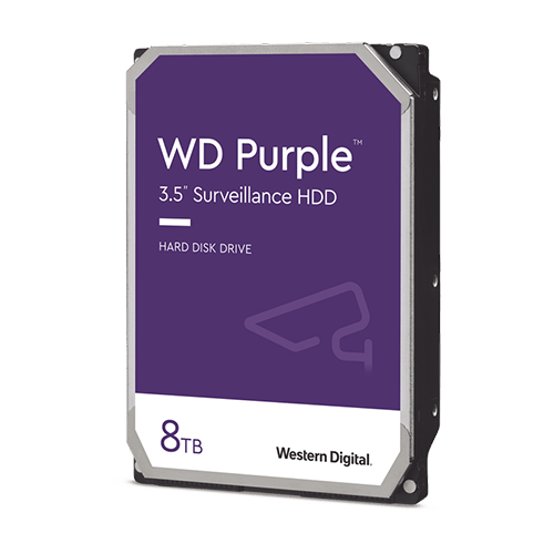 SATA 8 TB WD Purple Pro Smart Video 7200 RPM Up to 64 cameras