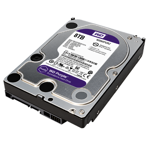 WD Purple Pro 8TB Surveillance Hard Drive (7200 RPM, 256MB Cache, AI Analytics)