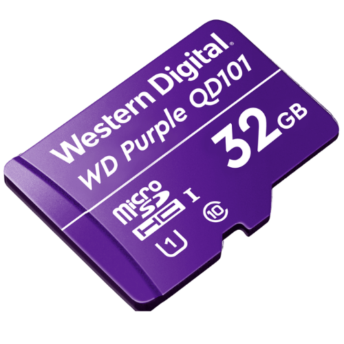 WD Purple SC QD101 Surveillance MicroSD Card 32GB