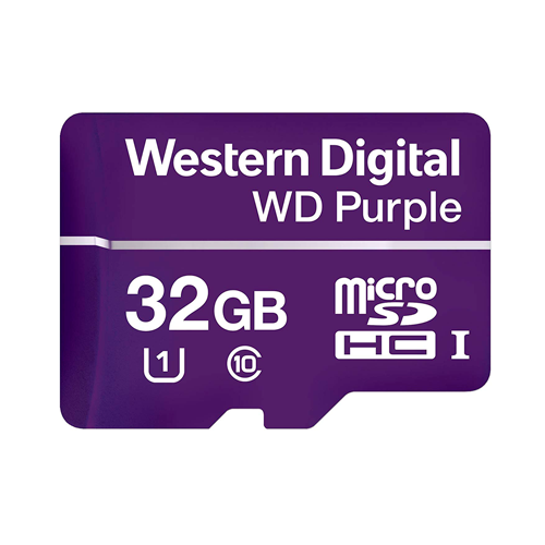 MICRO SD WD PURPLE CLASS 10 32GB FOR VIDEO SURVEILLANCE