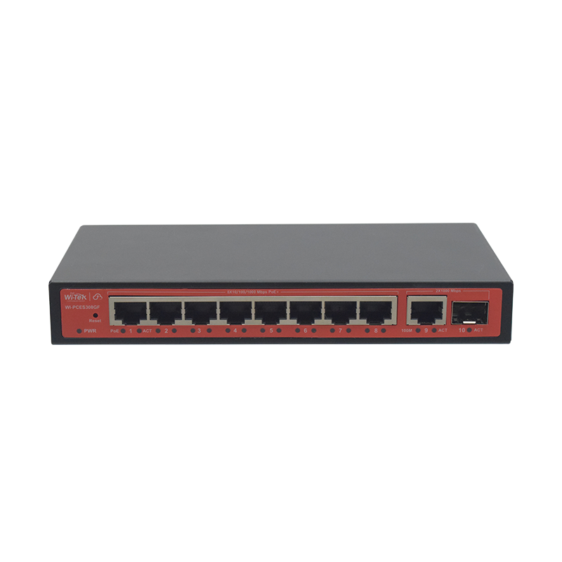 9*10/100/1000MBPS RJ45 + 1 ETHERNET PORT WITH 1 GIGABIT SFP UPLINK CLOUD EASY SMART POE SWITCH