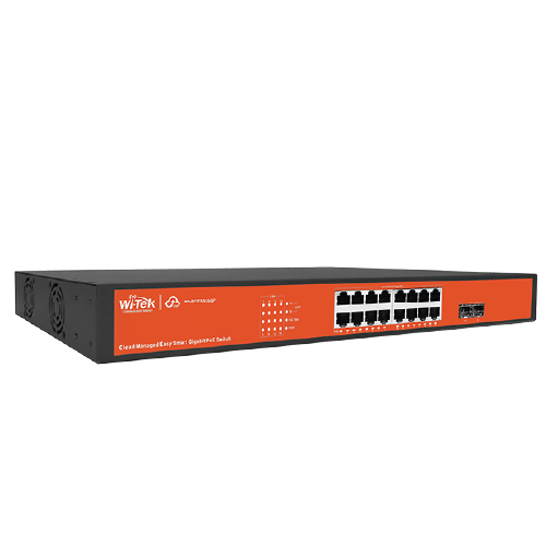 Wi-Tek WI-PCES318GF V2 18-Port All-Gigabit Solar Cloud Easy Smart PoE Switch with 2 SFP Slots