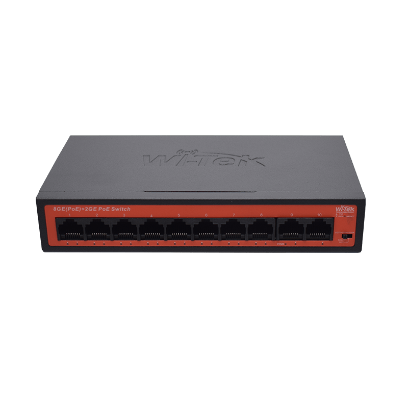 8GE+2GE Ports 250M Long Range PoE Switch with 8Port PoE