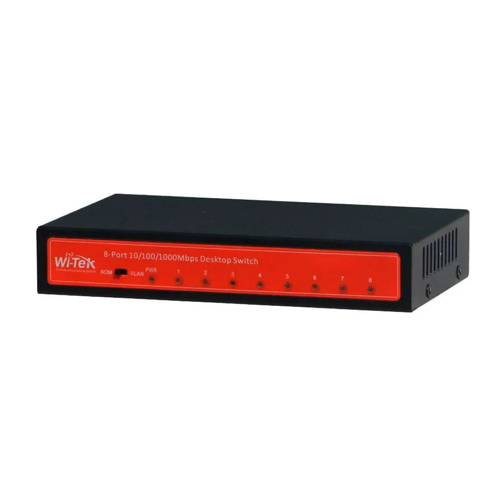 8xGigabit Ethernet Switch with Steel Case
