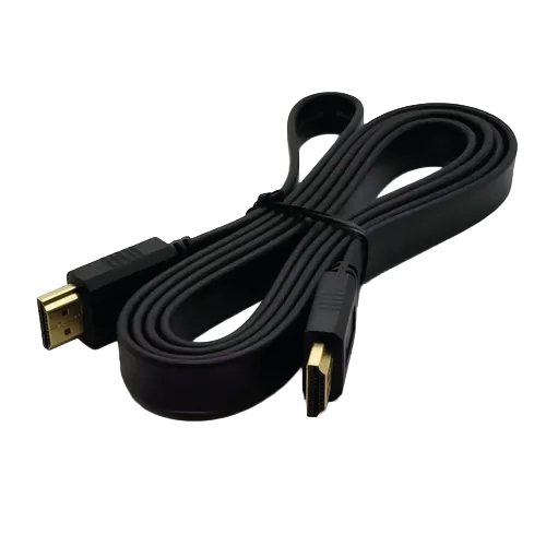 XTC-415 – High-Speed Flat HDMI Cable 4.5m (15ft) Male-to-Male (4K Ultra HD, 1080p Full HD, Audio Return Channel ARC, Gold-Plated Connectors, Anti-Tangle Ribbon Profile)